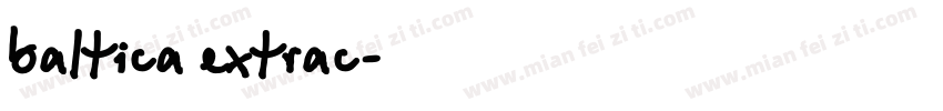 baltica extrac字体转换